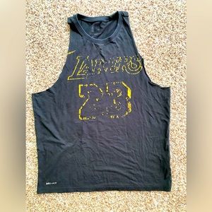 Nike Los Angeles Lakers Jersey Tank Top black NBA Swingman Icon Edition DIY Cut